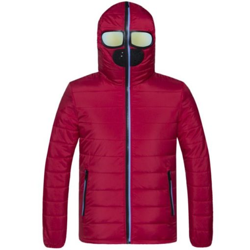 Зимняя куртка с капюшоном, Зимняя куртка с очками, Куртка с очками