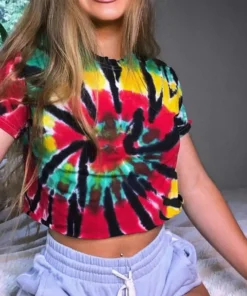 Tie Dye Crop Top