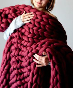 Chunky Knit Blanket,Chunky Knit
