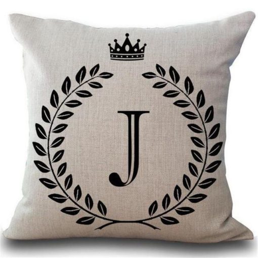 Alphabet Pillow,Pillow Cover,Alphabet Pillow Cover