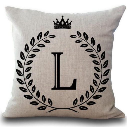 Alphabet Pillow, Pillow Cover, Alphabet Pillow Cover