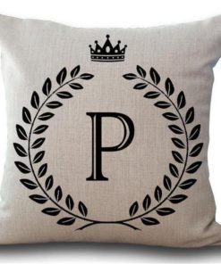 Alphabet Pillow,Pillow Cover,Alphabet Pillow Cover