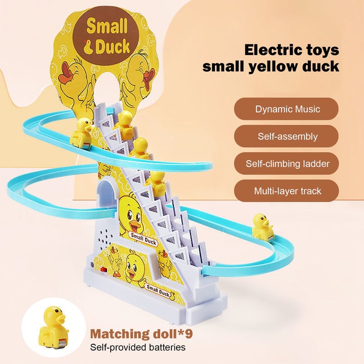 Duck Climbing Stairs,Electric Music Duck Climbing Stairs Toy
