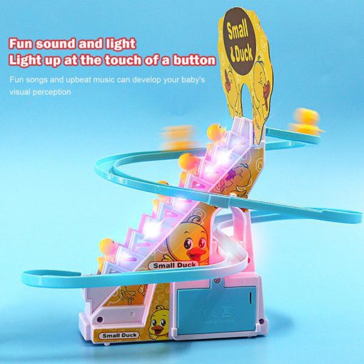 Duck Climbing Stairs,Electric Music Duck Climbing Stairs Toy
