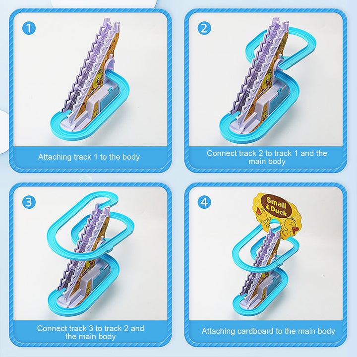 Duck Climbing Stairs,Electric Music Duck Climbing Stairs Toy