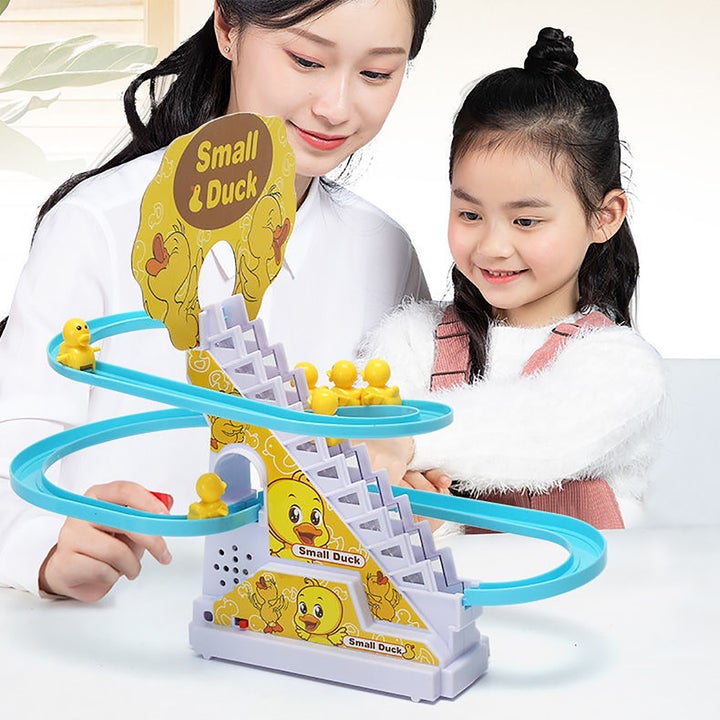 Duck Climbing Stairs,Electric Music Duck Climbing Stairs Toy
