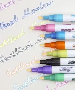 Metallic Markers,Self-Outline Metallic Markers