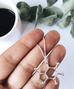 Caffeine Molecule Necklace,Molecule Necklace
