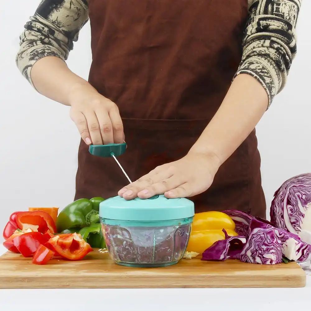 Quick Chopper,Manual Pull Anti-Skid 3 Blade Quick Chopper