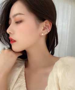 Zircon Pearl Ear Clamp