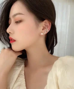 Zircon Pearl Ear Clamp