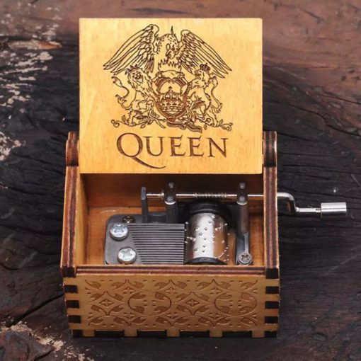 Дървена музикална кутия Queen с ръчно коляно