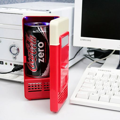 Mini USB asztali hűtőszekrény – hűtő és italmelegítő