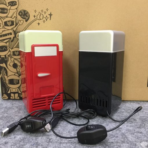 Mini USB skrivebordskjøleskap - Bokskjøler og drikkevarmer