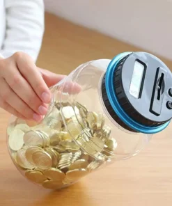 Digital Coin Counting Money Jar