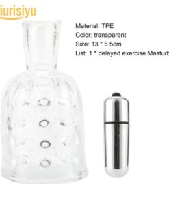 Staminal Transparent Delayed Penis Vibrator