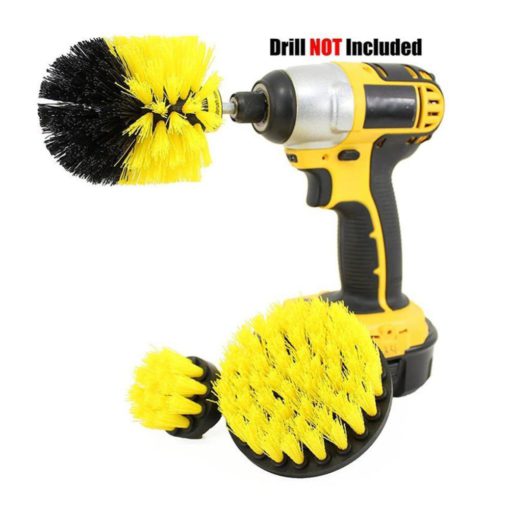3-Berus Power Scrubber Drill Brush Kit Lampiran