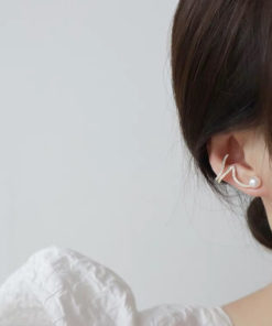 Zircon Pearl Ear Clamp
