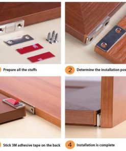 Punch-free Magnetic Door Closer