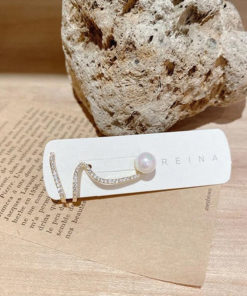 Zircon Pearl Ear Clamp