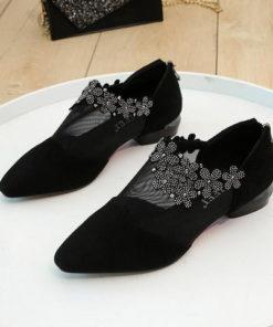 Womens Rhinestone Mesh Peep Toe Sandals