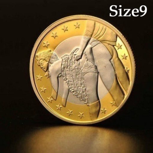 性感硬币复制品金币装饰元镀金纪念币