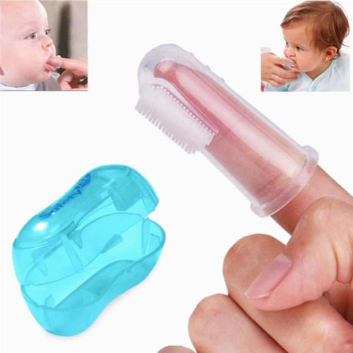 Четкица за зубе за бебе прстију и кутија за одлагање