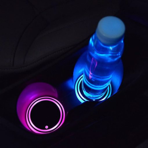 Автомобилна LED поставка за чаши Подложки
