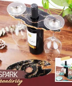 DIY Resin Wine And Glass Holder