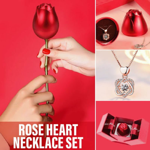 Eternal Rose Heart Halskette Set