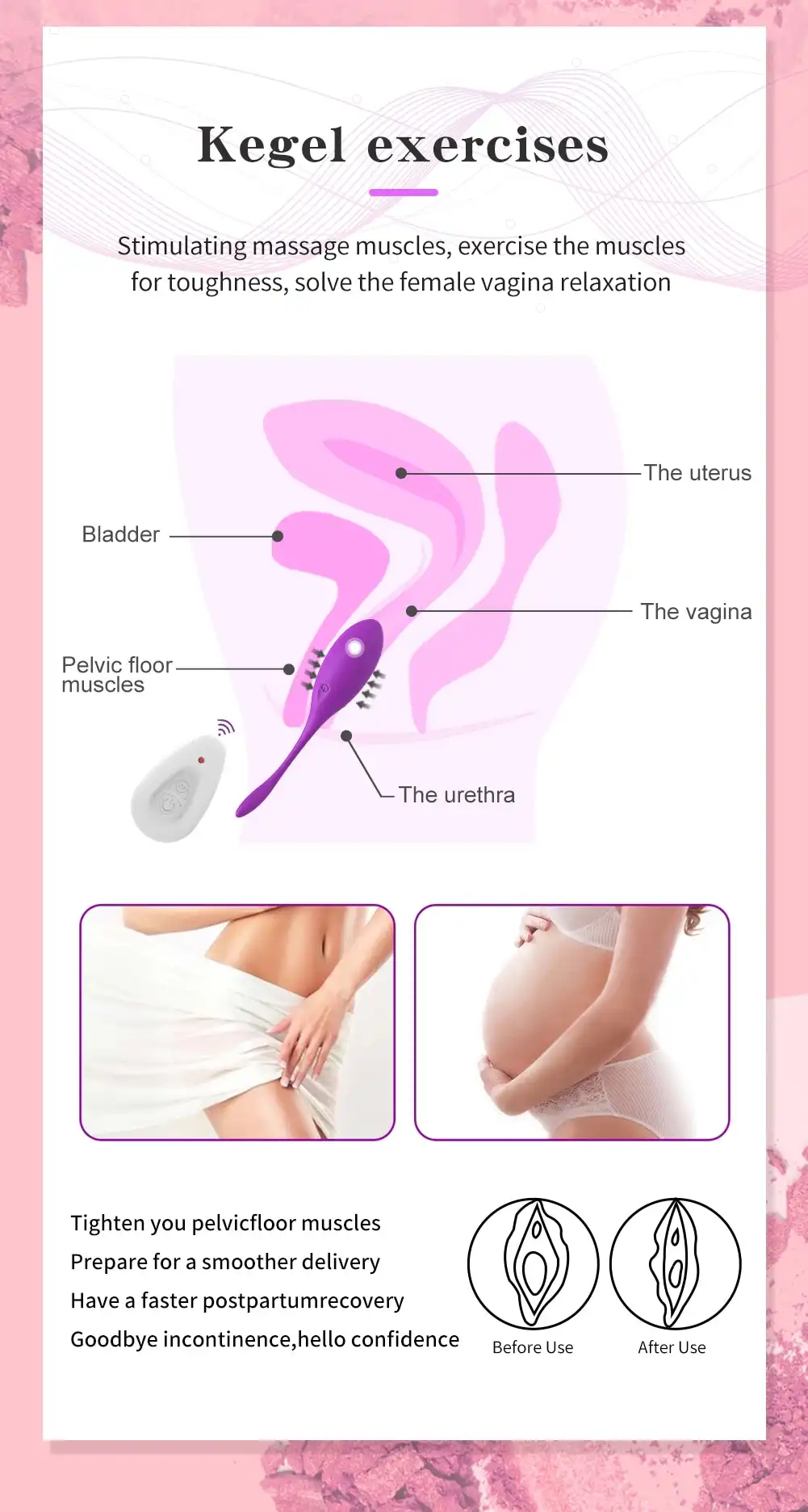 Wireless APP Control Vibrating Egg Vibrator