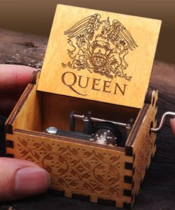 Hand-cranked Wooden Queen Music Box