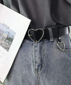 Heart Buckle Belt For Jeans, Shorts & Overcoats