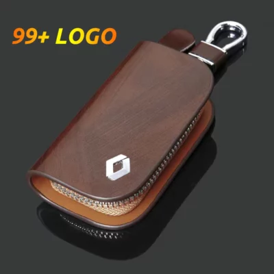 Leather Wood,CAR KEY CASE