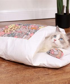 Cat Sleeping Bag With Removable Pillow