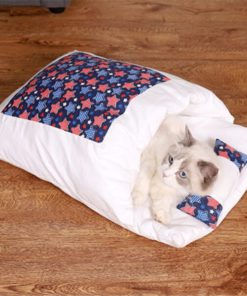 Cat Sleeping Bag With Removable Pillow