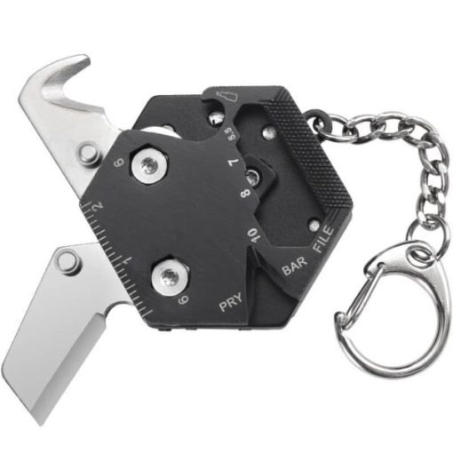 Multifunctional Hexagon Outdoor Keychain Tool