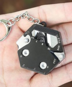 Multifunctional Hexagon Outdoor Keychain Tool