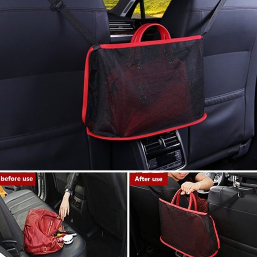 I-Space-Saving Net Pocket Car Handbag Holder