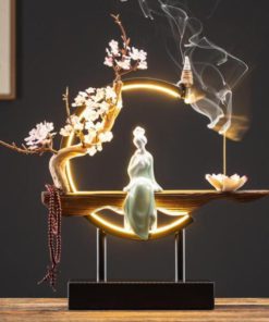 Handmade Fairy Lady Waterfall Backflow Incense Burner