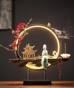 Handmade Fairy Lady Waterfall Backflow Incense Burner