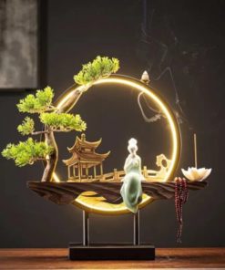 Handmade Fairy Lady Waterfall Backflow Incense Burner