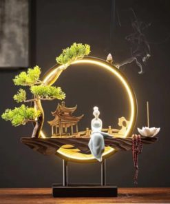 Handmade Fairy Lady Waterfall Backflow Incense Burner