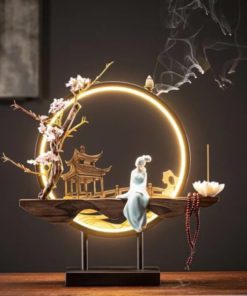 Handmade Fairy Lady Waterfall Backflow Incense Burner
