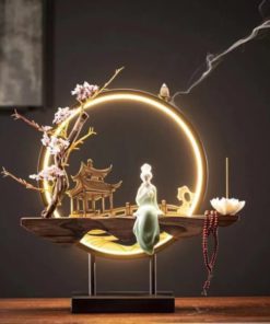 Handmade Fairy Lady Waterfall Backflow Incense Burner