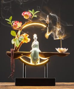 Handmade Fairy Lady Waterfall Backflow Incense Burner