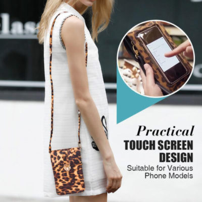 Touchable Leather Change Phone Bag