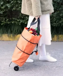 Collapsible Trolley Bags with Folding Wheels
