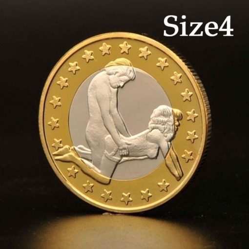 Sexy Coins Replica Gold Coin Dekorasyon Meta Gold Plated Souvenir Coin