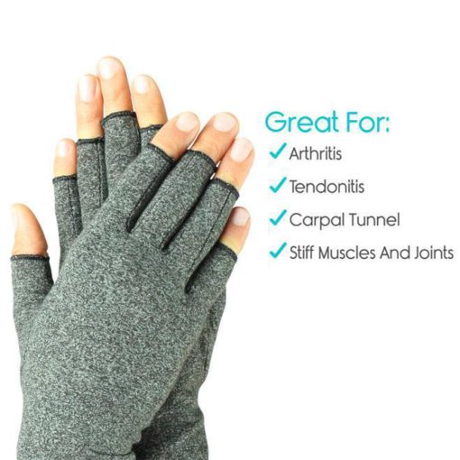 Kompresné rukavice bez prstov na artritídu